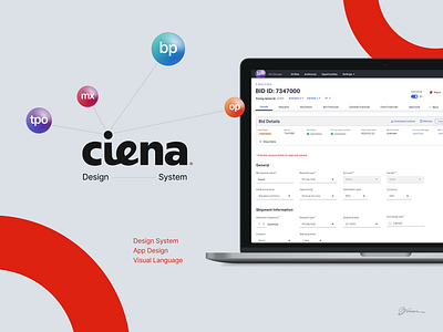 Ciena Design System - Enteprise Security ciena components design language design library design system enterprise interaction it security tech ui visual design