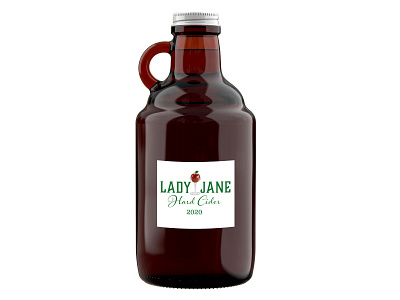 Lady Jane Growler adobe illustrator aiga aigaupstatenewyork beer label design graphic design hard cider illustration illustrator label design logo logo design product label design typography vector wine label design winery