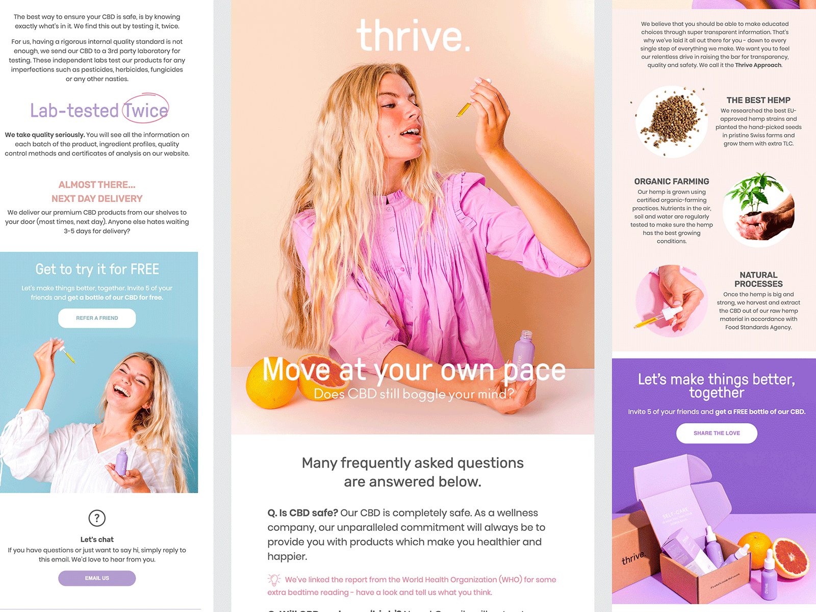 thrive. design e mail email email design gif klaviyo marketing newsletter responsive template