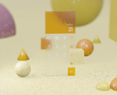 Calculator blender3d calculator daily 100 challenge dailyui dailyui 004