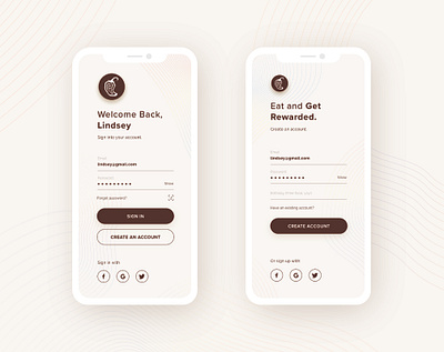 Chipotle Login chipotle clean design geometric illustrator iphone iphonex login login screen design mobile mobile design mobile ui mobile ux sketch