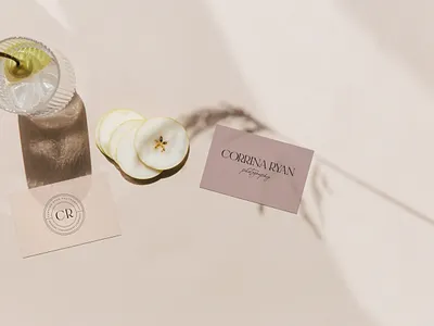 Corrina Ryan Photography Logo Design brand identity branding business card design business card designer custom logo design logo logo design logo design branding photographer business card photographer logo photographer website photography logo photography logo branding mockup san diego photographer typography