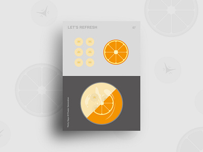 Day 07 : Let's Refresh 30daychallenge drink flatdesign food fruits graphic design illustration