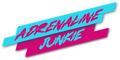 Adrenaline colorful design logo logo design neon pinkblue shadows vector vibrant vibrant colors