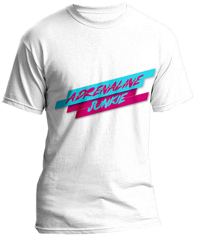 T-shirt Adrenaline colorful design logo logo design neon t shirt t shirt art t shirt design vector vibrant vibrant color