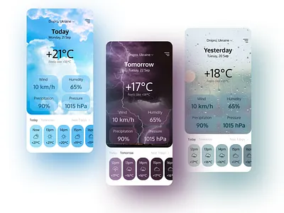 Weather app app design application design ui weather weather app