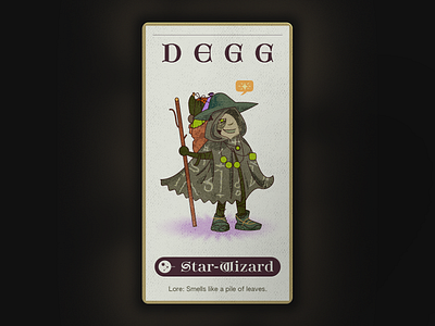 DEGG card degg illustration mockup