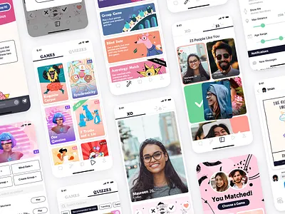 XO app app dating design fun games ios iphone play ui ux xo
