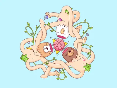 Synchronicity app cartoon character cute design game illustration illustrator ios ui ux vector xo