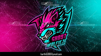 Wolf Mascot Logo aggressive wolf angry wolf esports logo gaming logo gaming mascot logo illustration logo mascot mascot logo snarling wolf wolf wolf logo