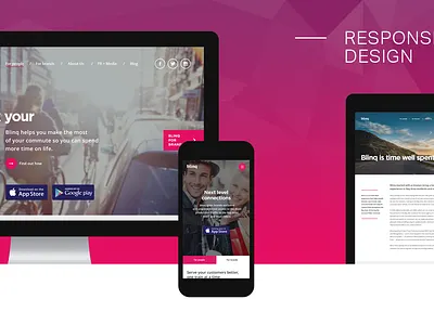 Blinq US website design graphic design web design website
