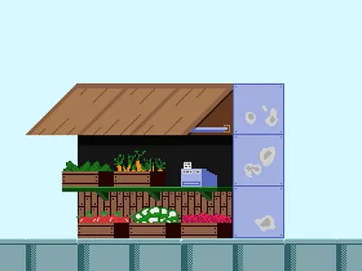 Homie The Game - Stall aseprite digitalart gamedesign illustration indiedev pixelart pixelartist pixels