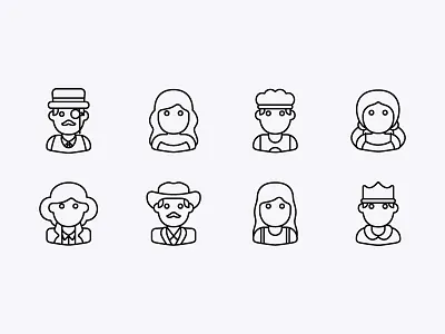 Avatars avatar avatar design avatar icons avatardesign avatars icon icon design icon set iconography icons people people icons people illustration people logo peoples person persona user user interface user interface design