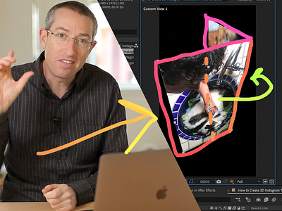 AE Tutorial: Create 3D Instagram Transition in After Effects 3d adobe after effects animation mobile motion prototype tutorial ui animation ux