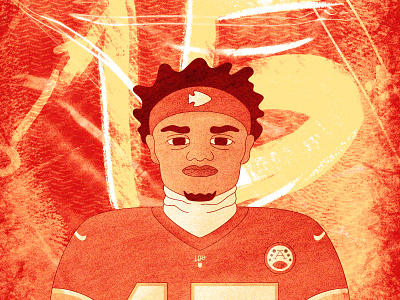 Patrick Mahomes Illustration afc creative digital art digital illustration digital painting illustration kansas city kansas city chiefs mahomes nfc nfl nfl design nfl illustration nfl100 nflpa patrick mahomes poster poster art tom brady vector