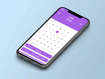 Calendar App Homepage adobexd calendarapp scrollingffect ux ux design uxui