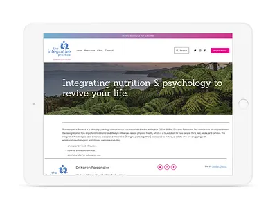 The Integrative Practice webdesign