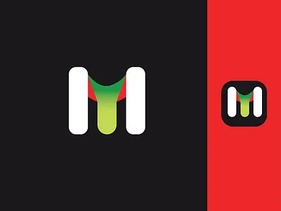 m modern letter logo- design concept 3d 3d artist abstract abstract logo colorful logo gradient illustration initial letter logo logo logo design logo mark logodesigner m m letter m logo minimal modern logo negative space logo typography ui