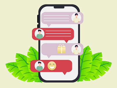 messages design flat icon illustration illustrator minimal ui ux vector