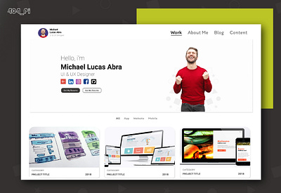 Portfolio Ui Design branding clean design clean resume clean ui design modern portfolio ui web