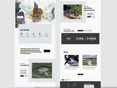 Adrenaline Sports Resort design design figma inspiration ui ux ui ux design web design