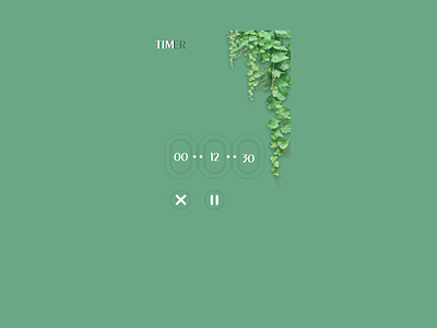 Daily UI 014 (UX) animation countdowntimer dailyui dailyuichallenge illustration natural nature timer app unique design ux ux design uxui