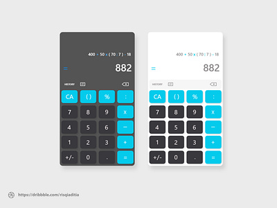 Make a Calculator Mobile branding dailyui dailyuichallenge design mobile app design modern ui ux web