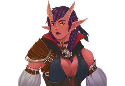 Lilith artwork character characterdesign digital art digital painting dungeonsanddragons fantasy illustration illustration art illustrations tiefling