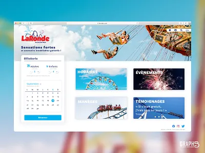 Dribbble 47 : La Ronde branding ui ux web web design website