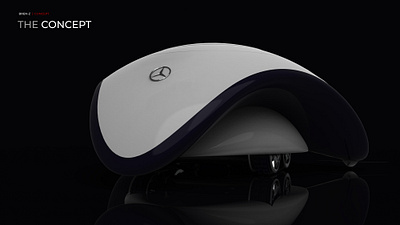 Robotic vacuum cleaner inspired by mercedes 3d design minimal product design render