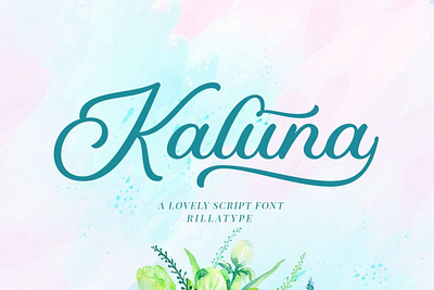 Kaluna Lovely Script font handwrittenfont scriptfont typography