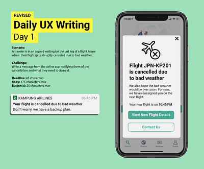 Daily UX Writing Challenge: Day 1 app daily ux writing challenge design ui ui design user experience user interface user interface design ux ux design ux writing