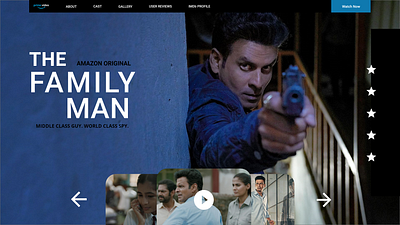 the family man-amazon prime ui design adobe xd adobexd design landing design landing page landing page design landingpage prototyping ui uiux uiuxdesign ux design web web design website website concept website design website designer website designing websites