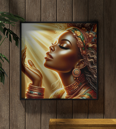 Luxurious Black Queens #7 - Acrylic Glass Painting digital art graphic design paintings