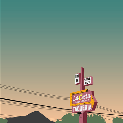 Road Stop basic basic design chill colorful design graphic graphicdesign illustration smooth sunset vector