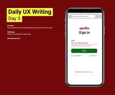 Daily UX Writing Challenge: Day 3 app daily ux writing challenge design ui ui design user experience user interface user interface design ux ux design ux writing