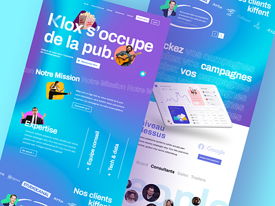 Adtech Landing Page art direction branding design landing page ui ux visual identity web