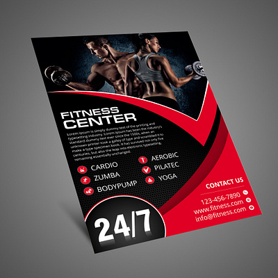 18 Graphics Fitness flyer fitness flyer