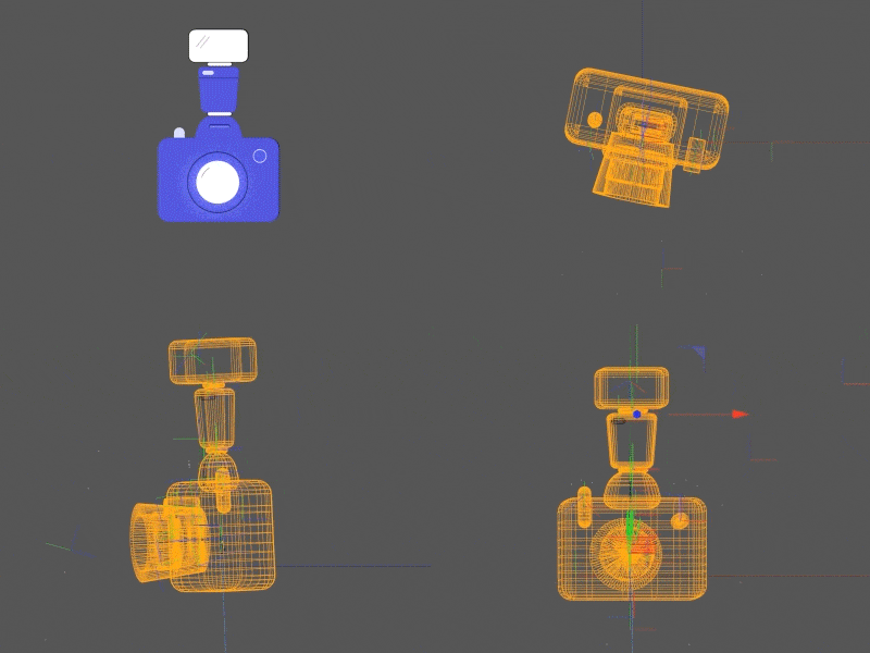 camera making of 2d 3d 3d animation 3d art camera camera app camera icon camera logo cinema 4d flat3d making of