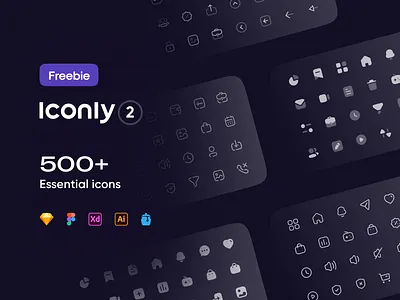 Freebie: Iconly 2 | Essential icons essential essential icons flat icon icon design icon designs icon pack icon set iconography icons icons design icons pack icons set iconset iconsset illustration illustrator minimal style icon ui