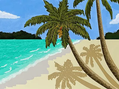beach🏖️🏖️ art artwork beach design digitalart nature painting