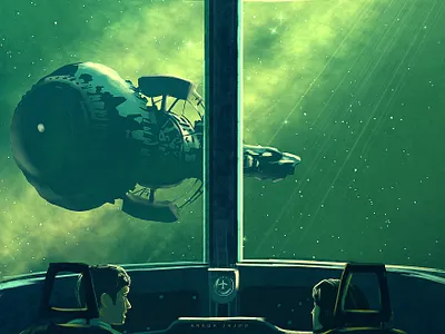 CARGO astronaut astronauts concept concept art concept design concepts digital illustration enviroment environment environmental design illustration illustrator night sky space spaceman spaceship star starry night starry sky