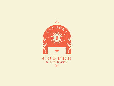 Case Study for Cafe Logo Design cafe logo cafeteria logo logo design logo design concept pandora sun