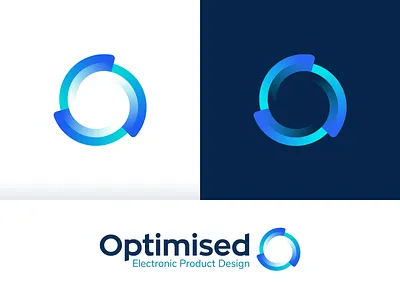 Optimised – Logo Design branding branding design circle colors crypto design dynamic futuristic logo gradient identity logo logo design logotype mark movement sign transparent