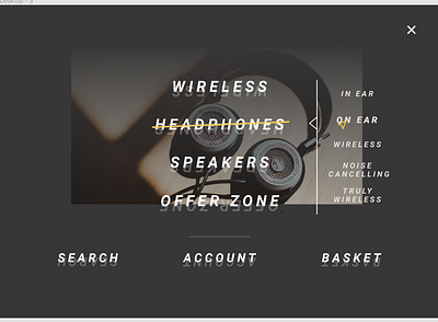 Full page Menu Design menu uiux