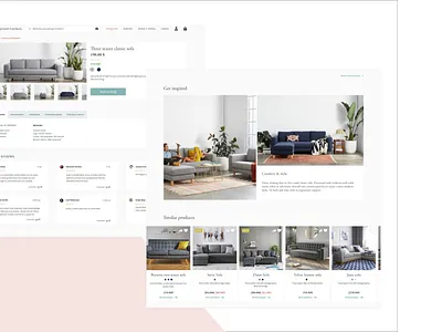 Furniture online store website design ecommerce furniture furniture store onlinestore ui