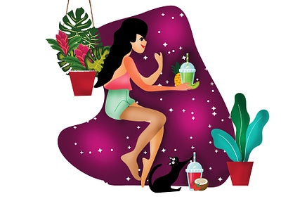 Fruit Juice with TUTU artist artwork children book illustration childrens book colombo creative design designs drawing dribbble flat illustration freelance design fruit illustration graphicdesign illustration kidlitart kids kids illustration sri lanka srilanka