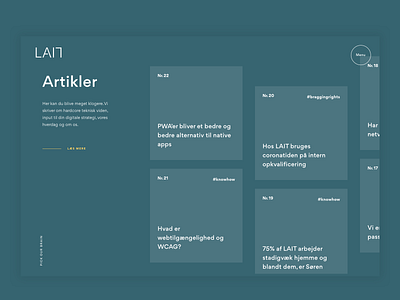 LAIT article agency design ui uidesign ux web webdesign website