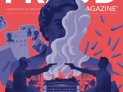 Pablo Escobar conceptual digital editorial folioart illustration kouzou sakai magazine cover silhouette texture