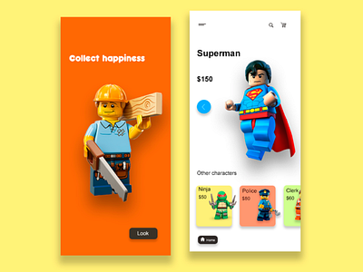 Application for the online toys store app design app development application ui design uiux user experience user interface ux design